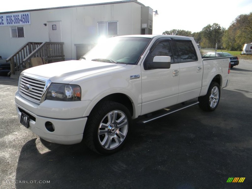 White Sand Tri-Coat 2008 Ford F150 Limited SuperCrew 4x4 Exterior Photo #56686479
