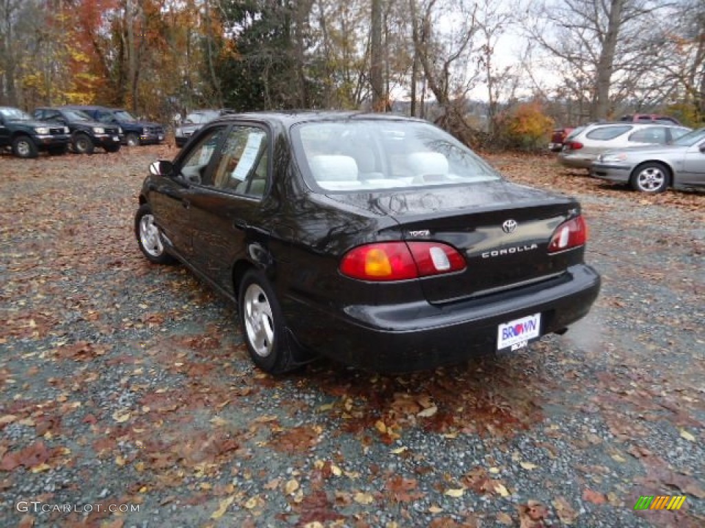 1999 Corolla LE - Satin Black Metallic / Light Charcoal photo #5