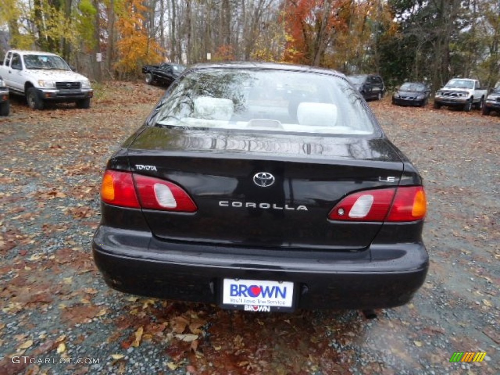 1999 Corolla LE - Satin Black Metallic / Light Charcoal photo #6