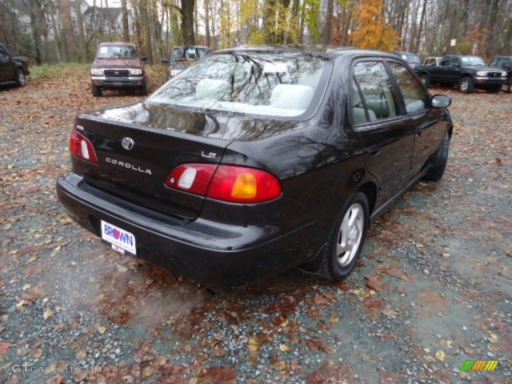 1999 Corolla LE - Satin Black Metallic / Light Charcoal photo #7