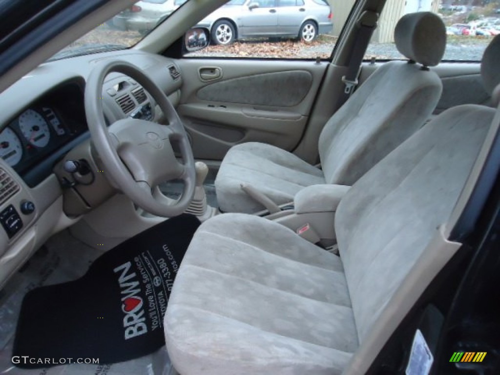 1999 Corolla LE - Satin Black Metallic / Light Charcoal photo #9