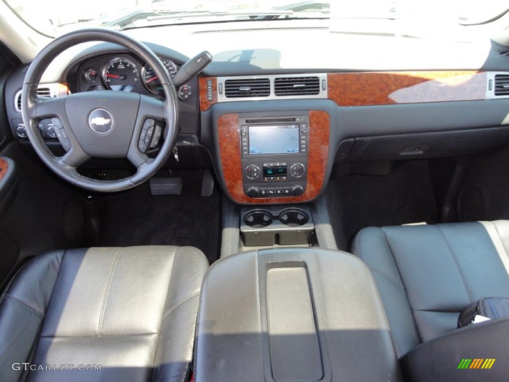 2008 Chevrolet Silverado 1500 LTZ Extended Cab 4x4 Ebony Dashboard Photo #56688128