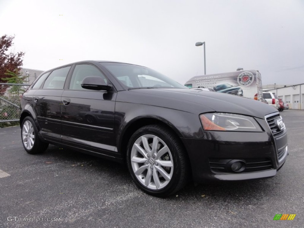 Lava Grey Pearl Effect 2009 Audi A3 2.0T quattro Exterior Photo #56688821