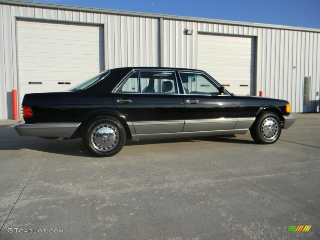 1988 S Class 560 SEL Sedan - Black / Black photo #5