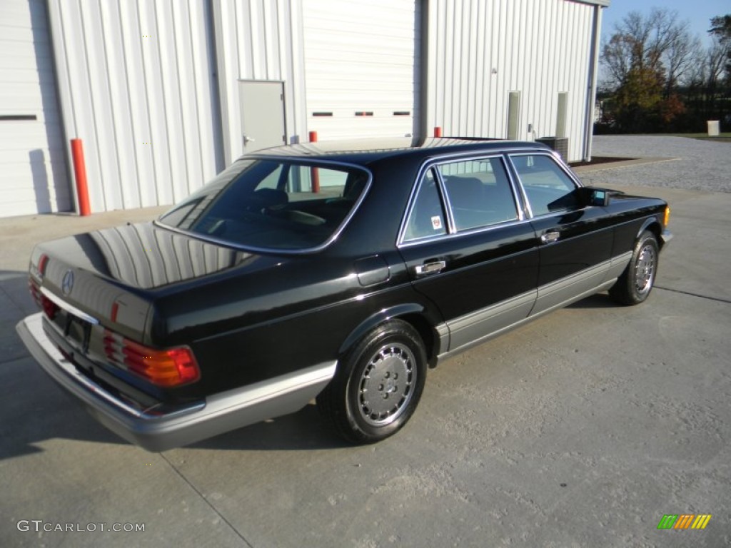 1988 S Class 560 SEL Sedan - Black / Black photo #6