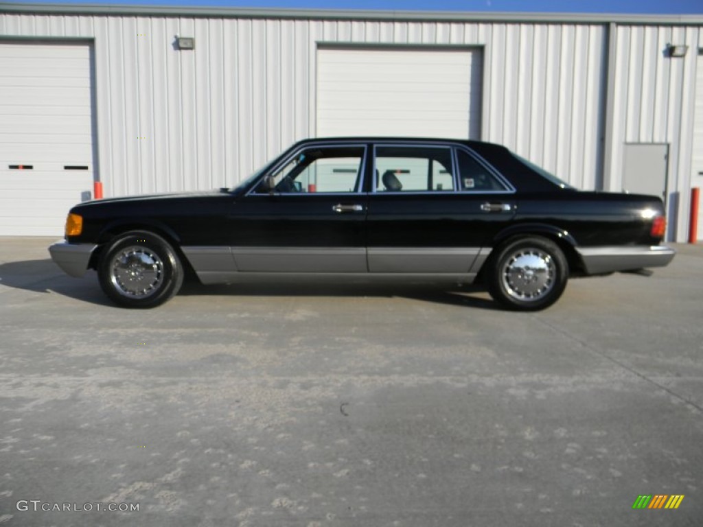 1988 S Class 560 SEL Sedan - Black / Black photo #10