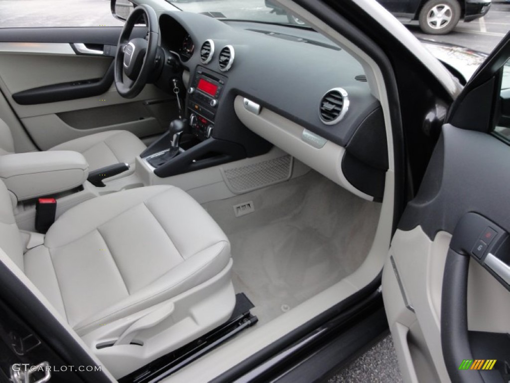 2009 Audi A3 2.0T quattro Light Grey Dashboard Photo #56688938