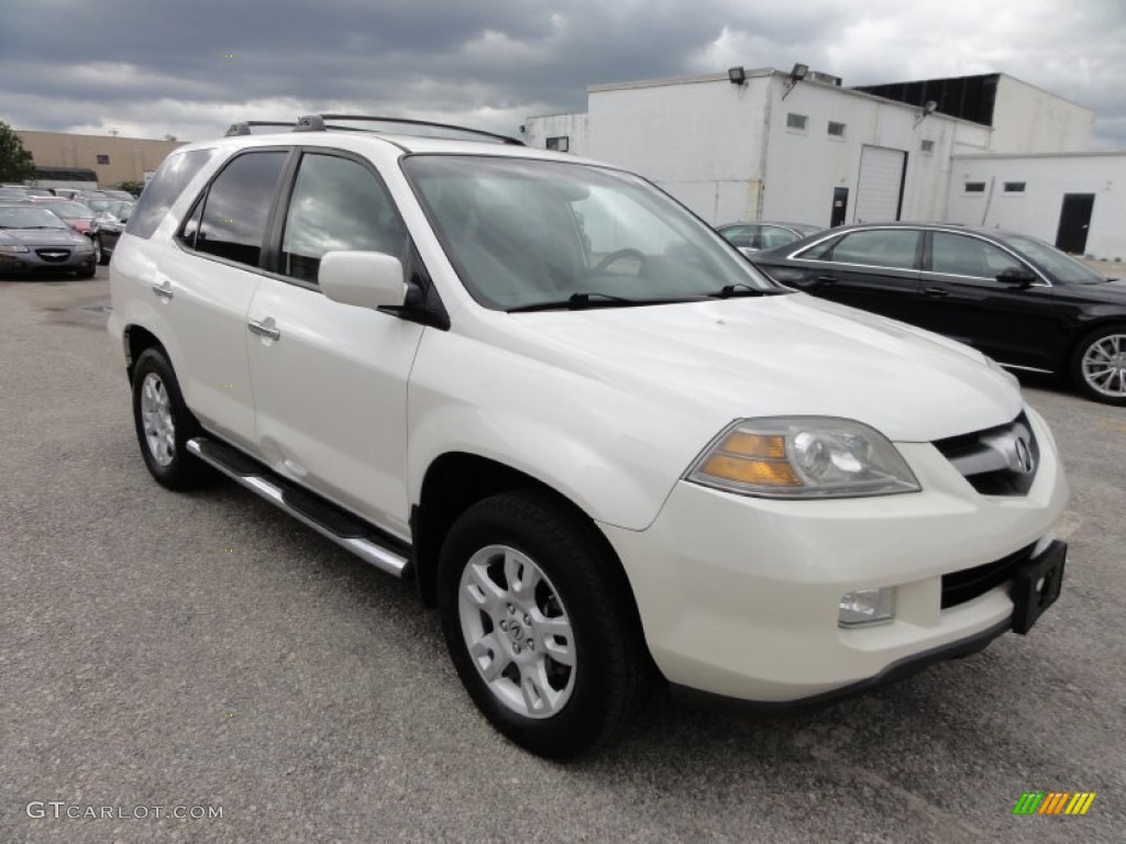 2004 MDX Touring - Aspen White Pearl / Saddle photo #4