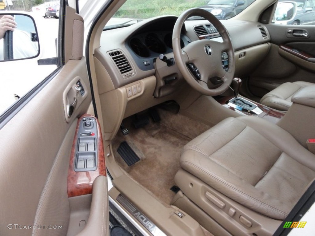 2004 MDX Touring - Aspen White Pearl / Saddle photo #13
