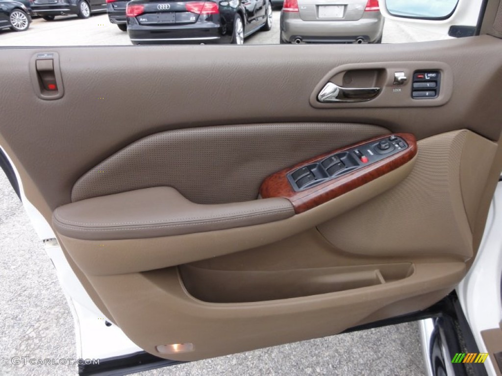 2004 MDX Touring - Aspen White Pearl / Saddle photo #14