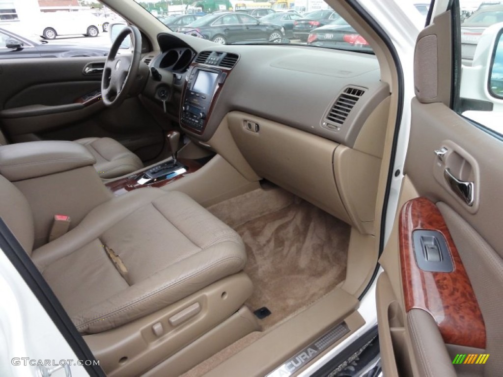 2004 MDX Touring - Aspen White Pearl / Saddle photo #19