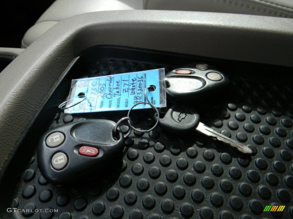2003 Tahoe Z71 4x4 - Summit White / Gray/Dark Charcoal photo #16
