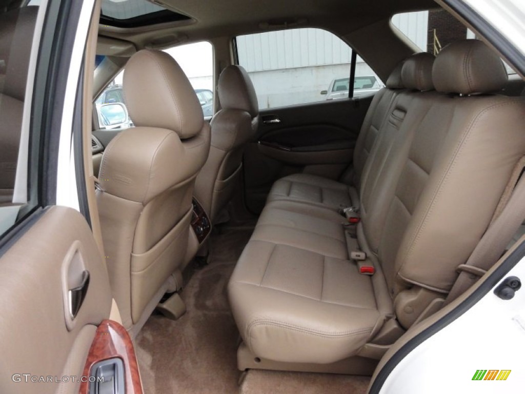 2004 MDX Touring - Aspen White Pearl / Saddle photo #29
