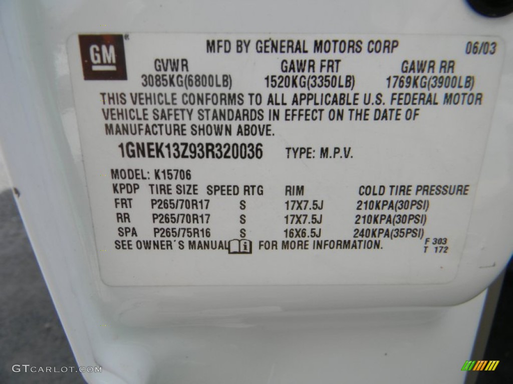 2003 Tahoe Z71 4x4 - Summit White / Gray/Dark Charcoal photo #27