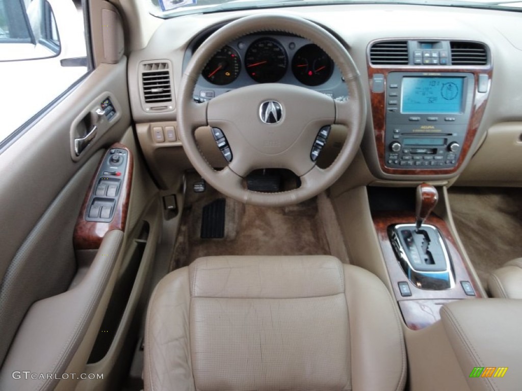 2004 MDX Touring - Aspen White Pearl / Saddle photo #32