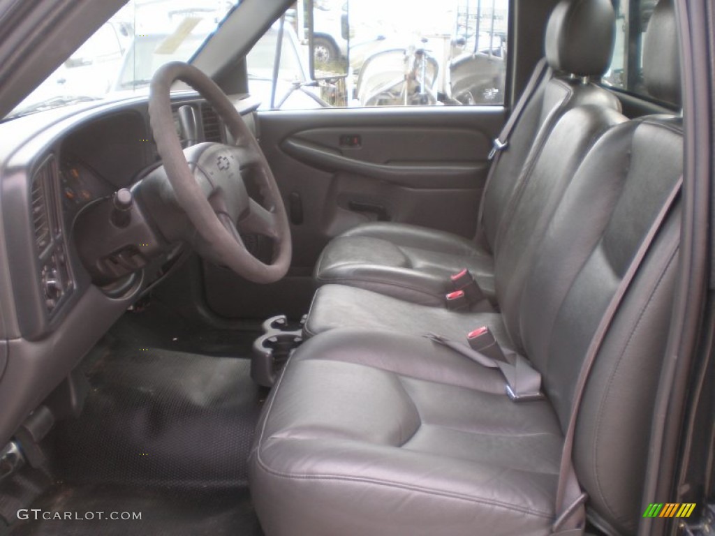 2003 Silverado 3500 Regular Cab Chassis Stake Truck - Dark Green Metallic / Tan photo #10