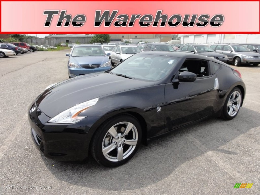 2009 370Z Touring Coupe - Magnetic Black / Black Leather photo #1