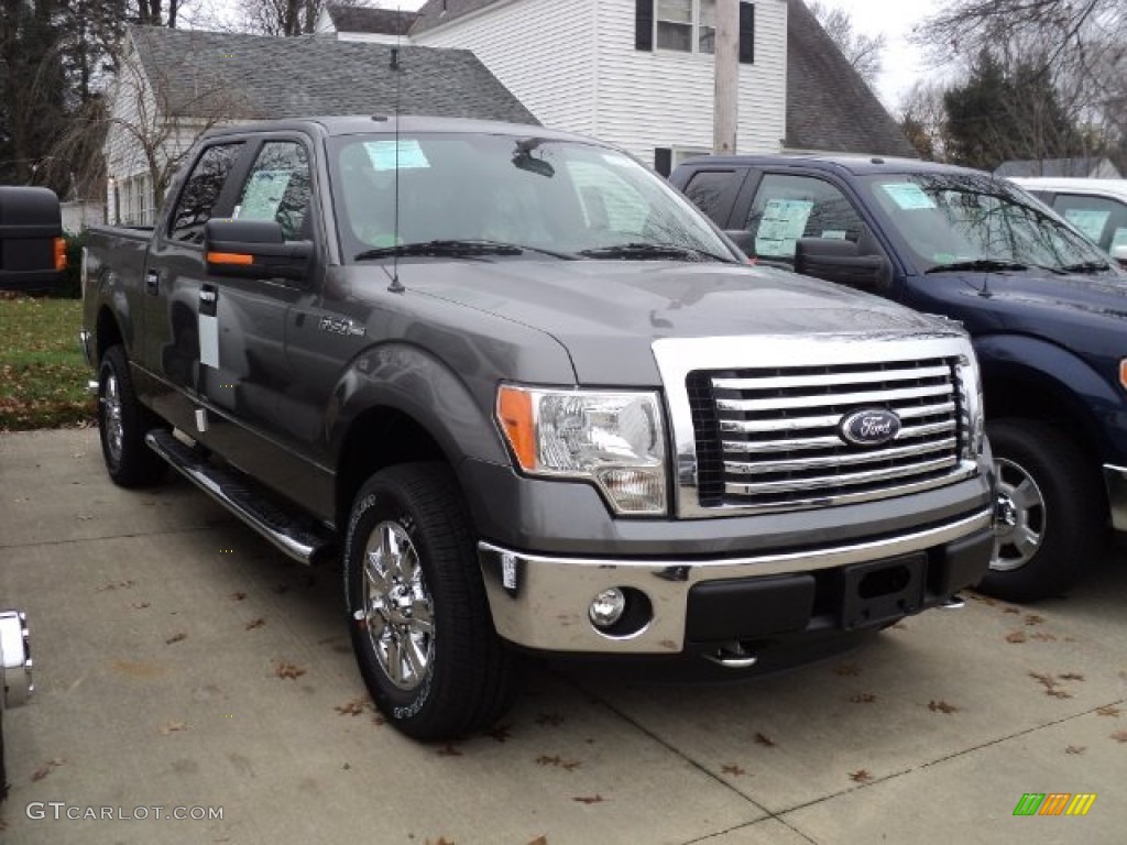 2011 F150 XLT SuperCrew 4x4 - Sterling Grey Metallic / Steel Gray photo #3