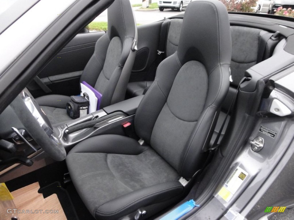 2012 911 Carrera 4 GTS Cabriolet - Meteor Grey Metallic / Black/Black Leather/Alcantara photo #16