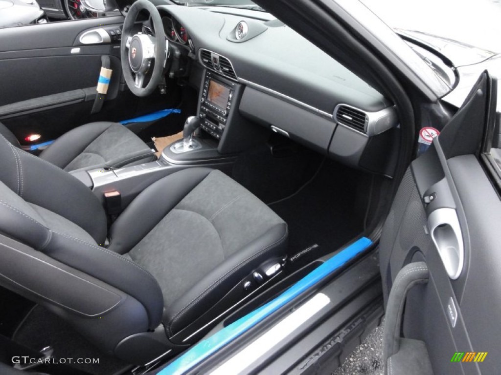 2012 911 Carrera 4 GTS Cabriolet - Meteor Grey Metallic / Black/Black Leather/Alcantara photo #17