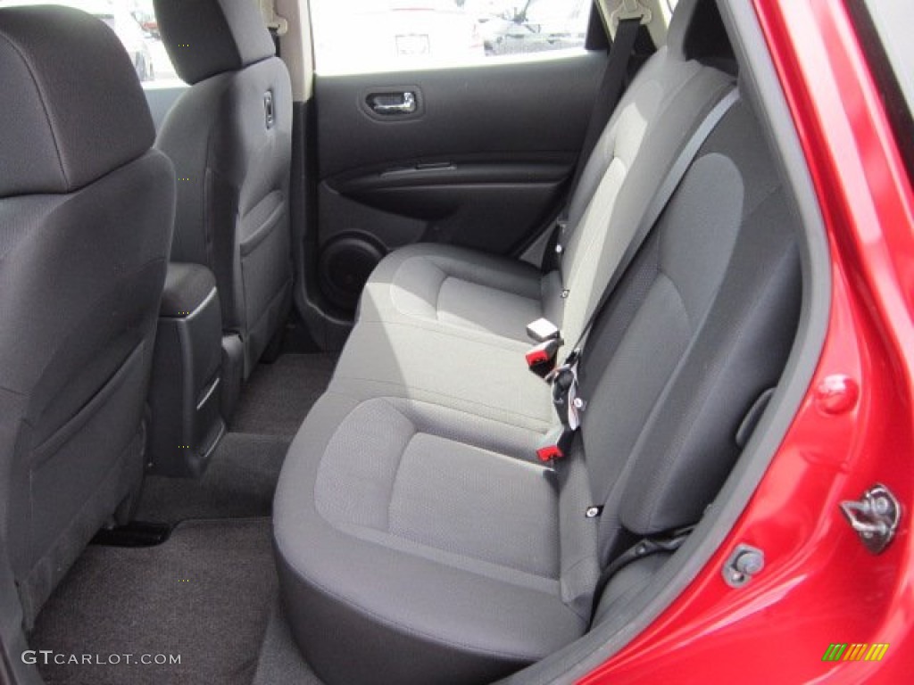 2011 Rogue S AWD - Cayenne Red / Black photo #12