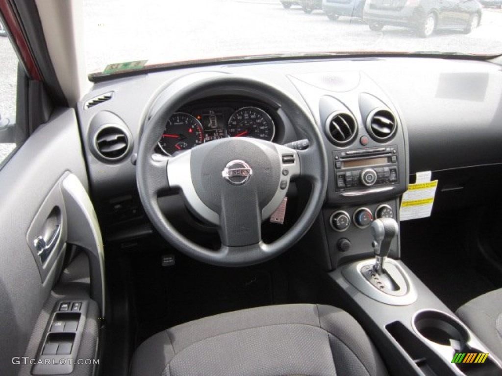 2011 Rogue S AWD - Cayenne Red / Black photo #13