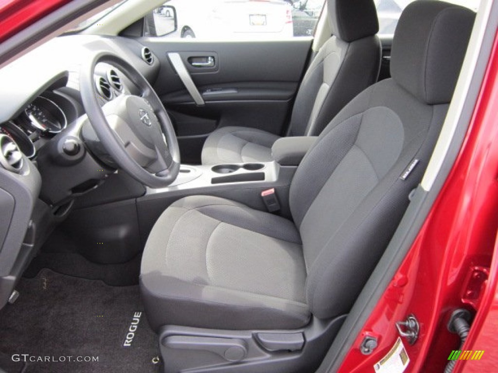 2011 Rogue S AWD - Cayenne Red / Black photo #14