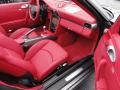 Carrera Red Natural Leather Interior Photo for 2012 Porsche 911 #56690414