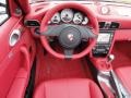 Carrera Red Natural Leather 2012 Porsche 911 Turbo Cabriolet Steering Wheel