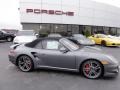 2012 Meteor Grey Metallic Porsche 911 Turbo Cabriolet  photo #34