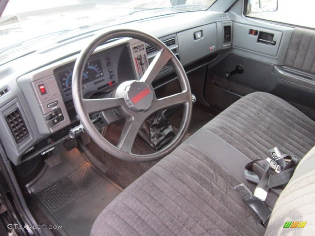 Gray Interior 1993 Chevrolet S10 Regular Cab Photo #56691113