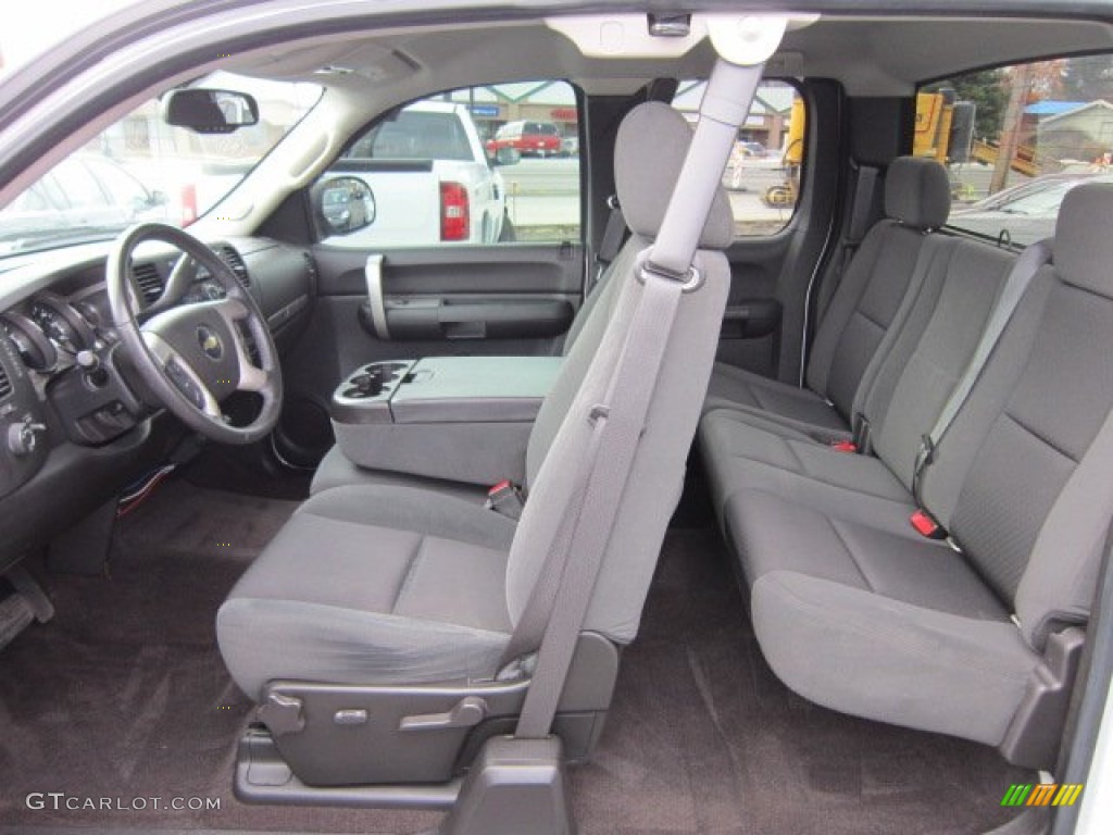 Ebony Interior 2009 Chevrolet Silverado 1500 LT Extended Cab 4x4 Photo #56691227