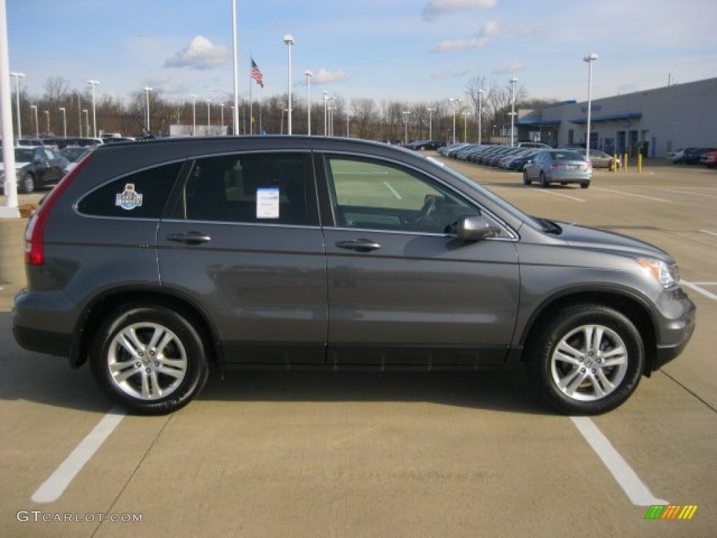 2010 CR-V EX-L AWD - Polished Metal Metallic / Black photo #4