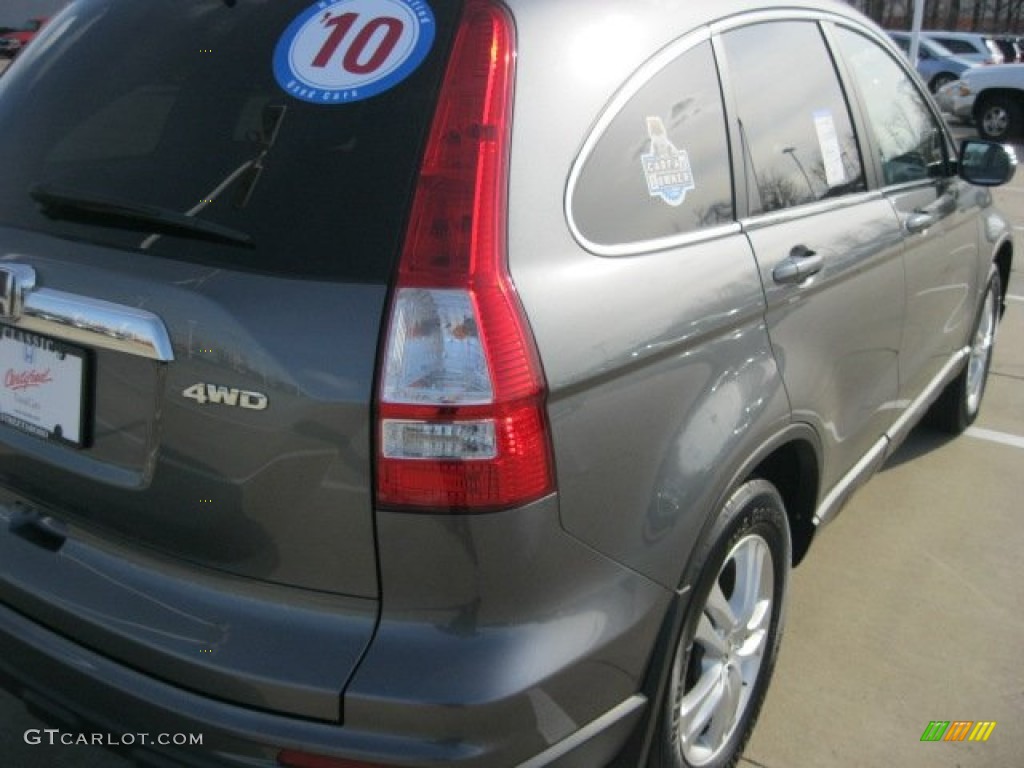 2010 CR-V EX-L AWD - Polished Metal Metallic / Black photo #10