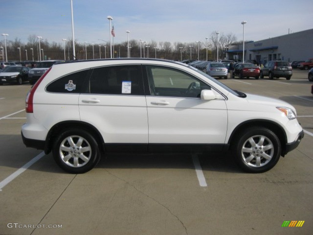 2008 CR-V EX-L 4WD - Taffeta White / Gray photo #4