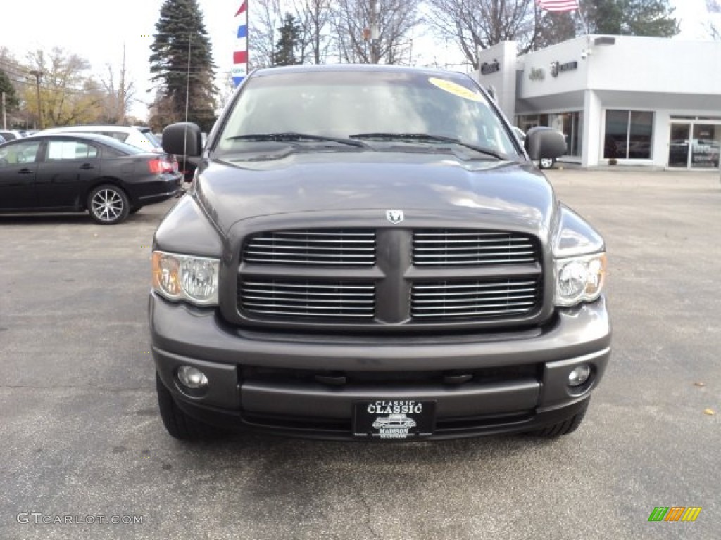 2003 Ram 1500 SLT Quad Cab 4x4 - Graphite Metallic / Dark Slate Gray photo #2