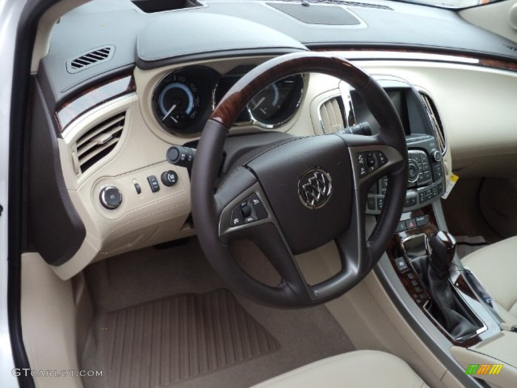 2012 Buick LaCrosse FWD Cashmere Steering Wheel Photo #56694470
