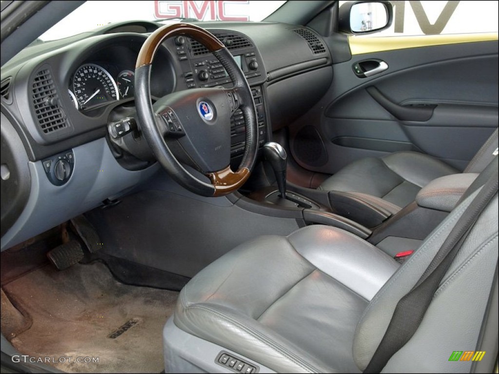 Slate Gray Interior 2004 Saab 9-3 Arc Convertible Photo #56694984