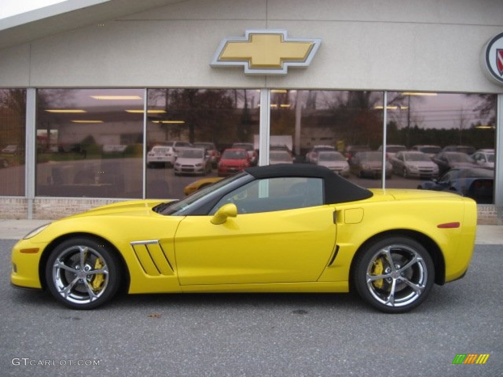 2012 Corvette Grand Sport Convertible - Velocity Yellow / Ebony photo #1