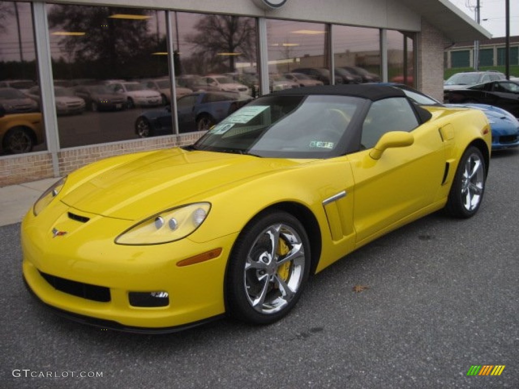 Velocity Yellow 2012 Chevrolet Corvette Grand Sport Convertible Exterior Photo #56695039