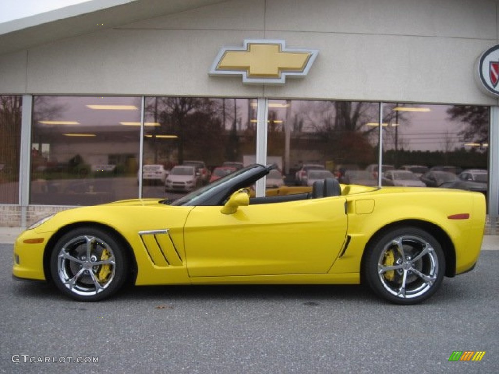 Velocity Yellow 2012 Chevrolet Corvette Grand Sport Convertible Exterior Photo #56695079