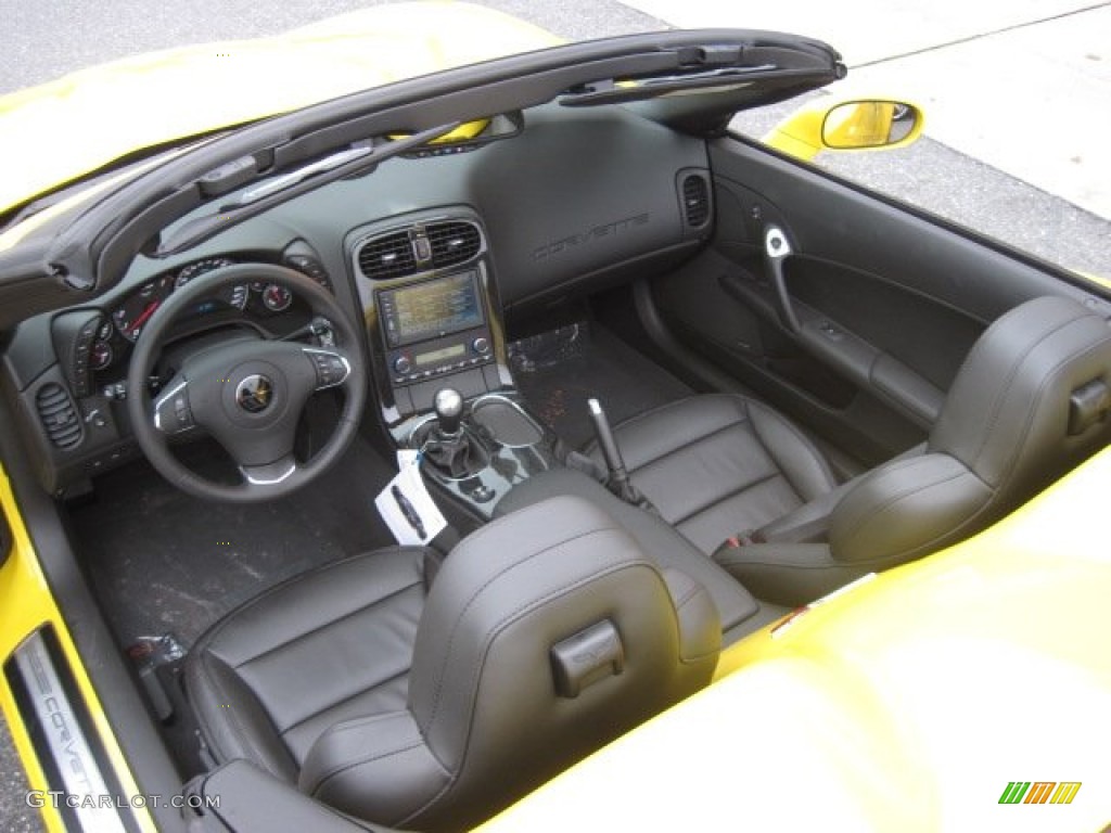 2012 Corvette Grand Sport Convertible - Velocity Yellow / Ebony photo #18