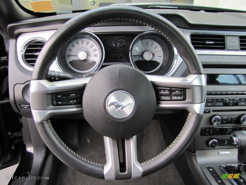2011 Mustang V6 Premium Convertible - Ebony Black / Charcoal Black photo #4