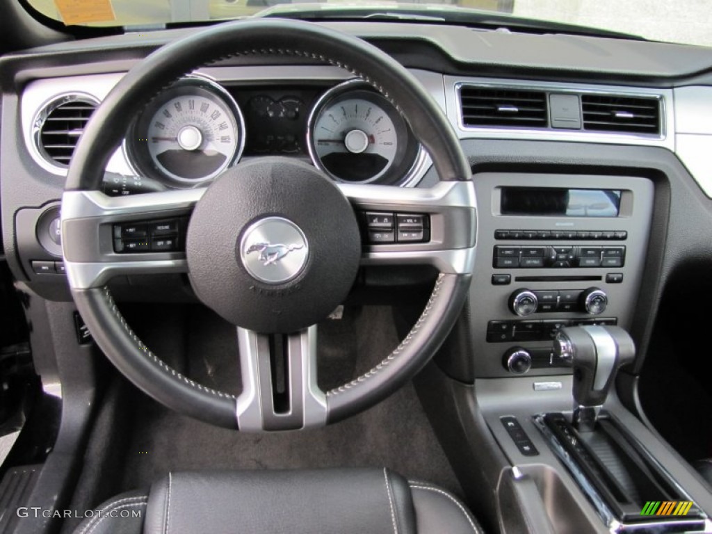 2011 Mustang V6 Premium Convertible - Ebony Black / Charcoal Black photo #6