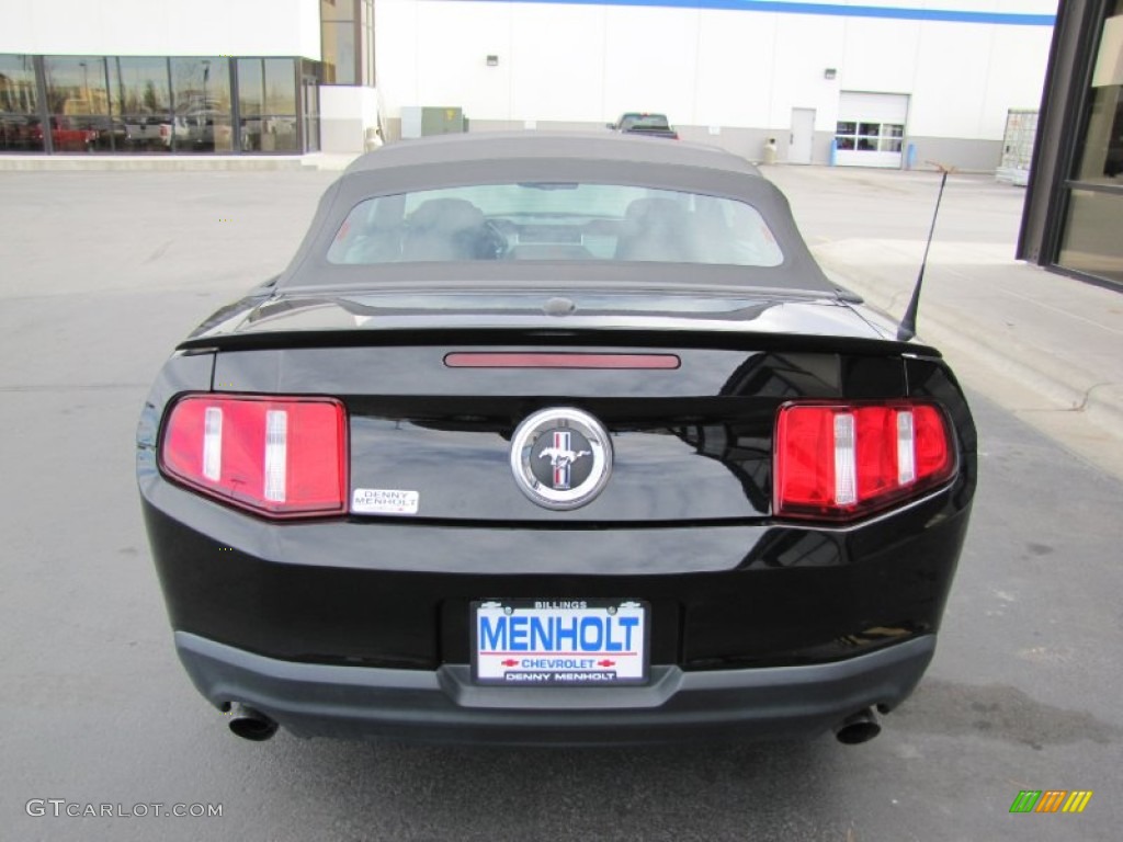 2011 Mustang V6 Premium Convertible - Ebony Black / Charcoal Black photo #24