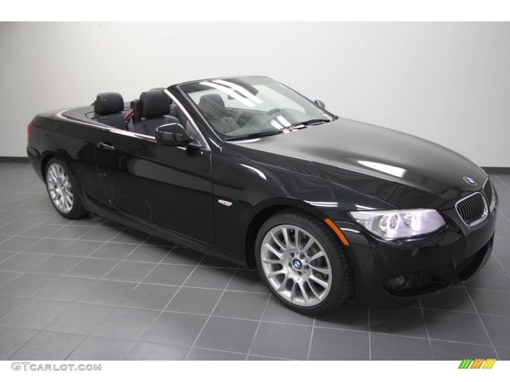 2012 3 Series 328i Convertible - Black Sapphire Metallic / Black photo #1