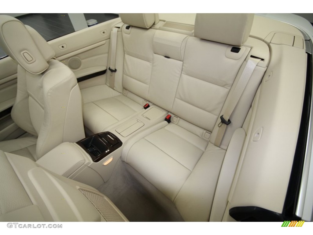 Cream Beige Interior 2012 BMW 3 Series 335i Convertible Photo #56698065
