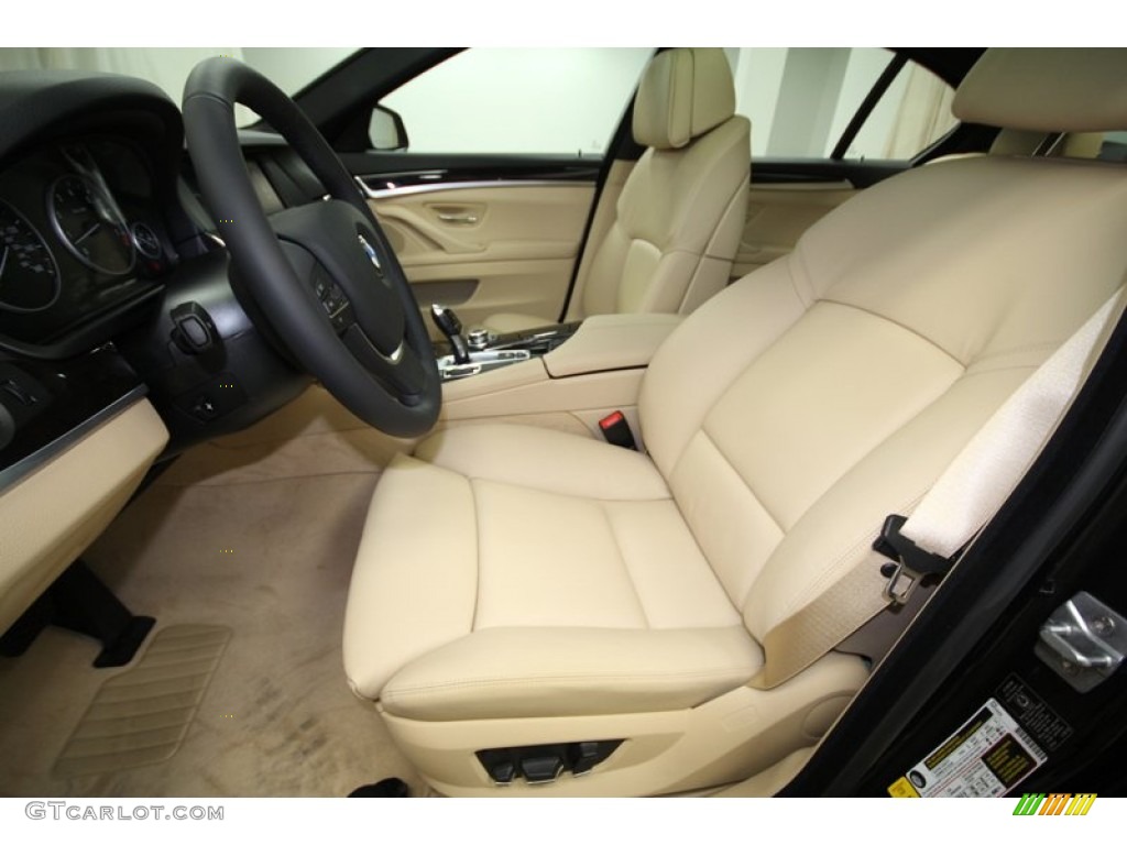 Venetian Beige Interior 2012 BMW 5 Series 535i Sedan Photo #56698140