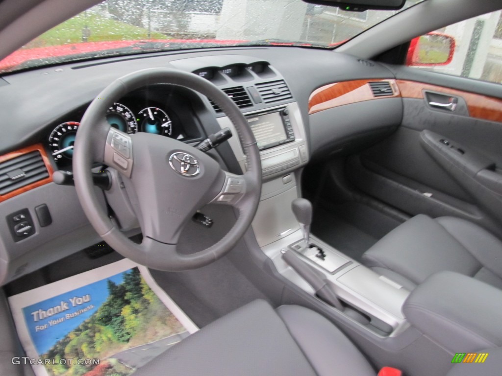 Dark Stone Interior 2007 Toyota Solara SLE V6 Coupe Photo #56699282