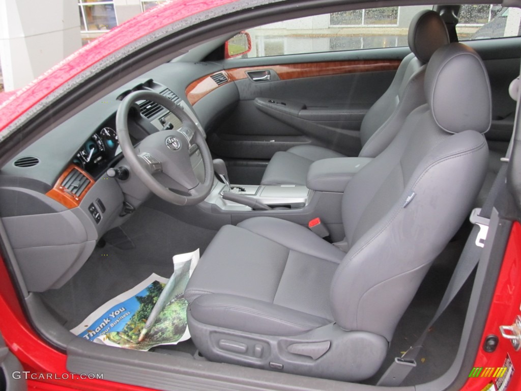 Dark Stone Interior 2007 Toyota Solara SLE V6 Coupe Photo #56699306